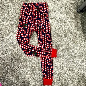 Hanna Anderson kids candy cane pj’s